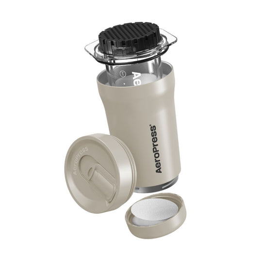 AEROPRESS GO PLUS TRAVEL COFFEE PRESS - CREAM